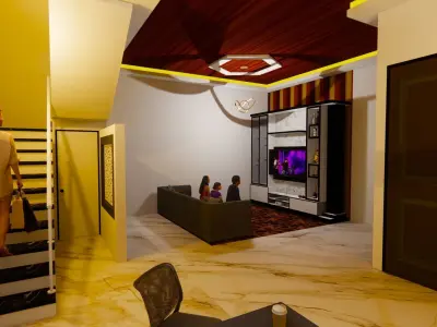 minimalis modern house  3D model