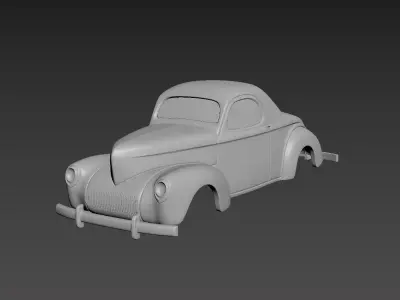 Willys Coupe 1941 Body For Print 3D print model