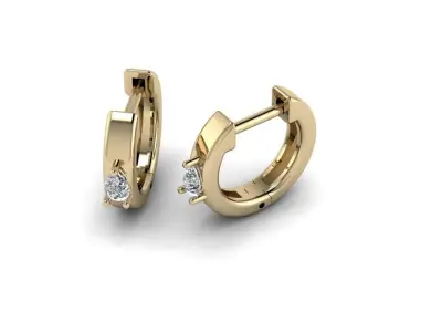 Jewelry Earrings 3x2 Pear 3D print model