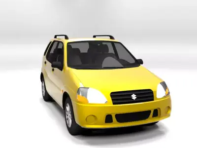 SUZUKI IGNIS 2001 5D LOWPOLY  Low-poly 3D model