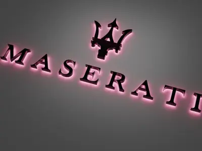 Maserati 3d logo 3D model