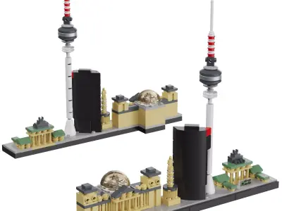 Lego Architecture Skyline - 21027 Berlin 3D model