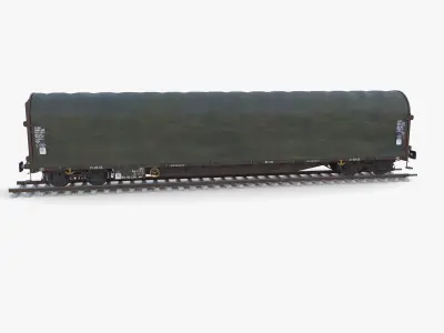 CFR Sliding Tarp Rail Car v2 3D model