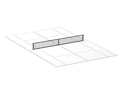 Tennis Court 3D model