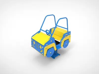 Playground for kids Car 3D model