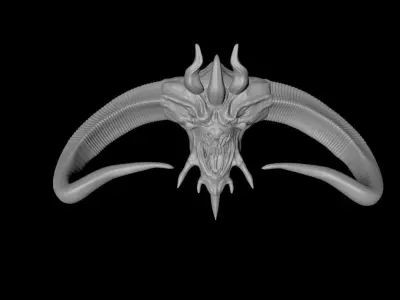 Diablo wall decoration 3D print model
