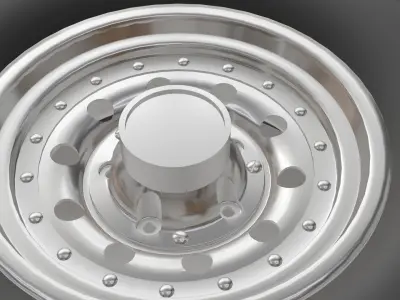 3D Printable Rim and Tire Model 3D print model