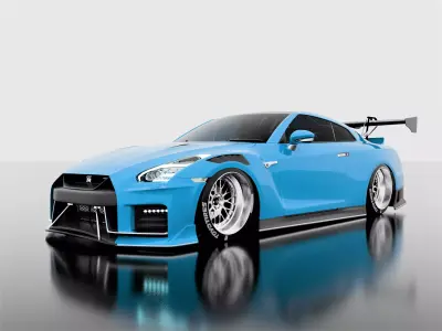 CUSTOM NISSAN GTR R35 NISMO 3D model