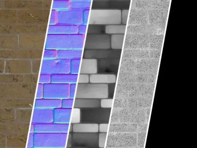 Stone Wall Materials 70- Decorative Stone Sbsar Pbr 4k Seamless Texture