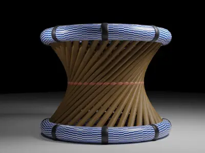 Cane Chair Free 3D model