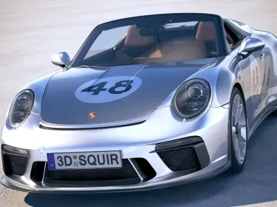 Porsche 911 Speedster 2019 Heritage 3D model