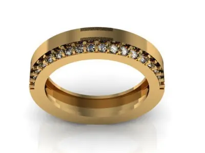 band daimond ring 3D print model