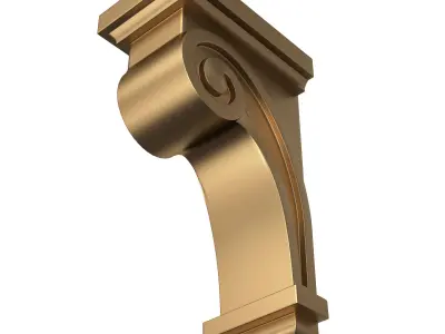 Raleigh Craftsman Corbel Low-poly 3D model