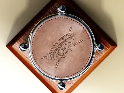 Chivas Regal Coasters - High Detailed 3D model