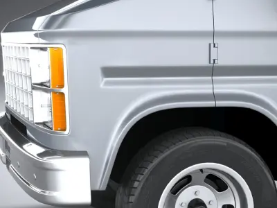 Generic American Van 1970 3D model