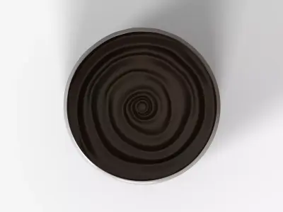 White Plastic Basket h160 Low-poly 3D model