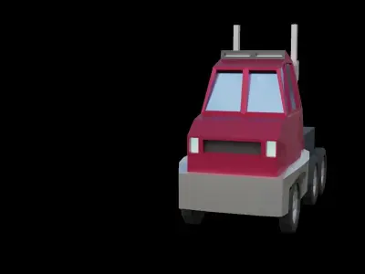 LOW POLY TRUCK toy Low-poly 3D model