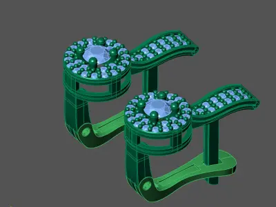 Women Earrings 3DM STL Womens Earring Renders 3D print models   3D print model 33