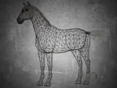 Horse - B6 3D model
