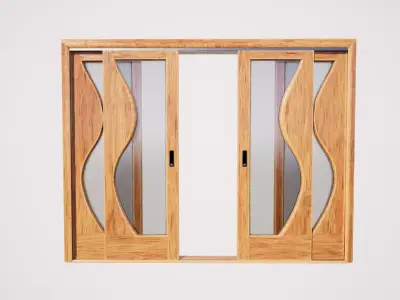 Sliding door 06 3D model