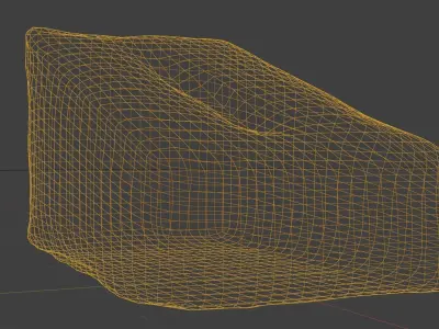 3d golf tee point rock Free low-poly 3D model