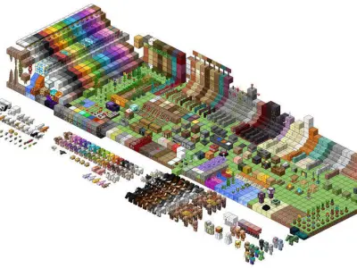 Minecraft - All about Blocks--Full Volume Texture