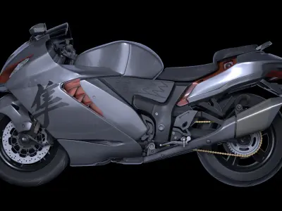 Suzuki Hayabusa Motorcycle 3D model