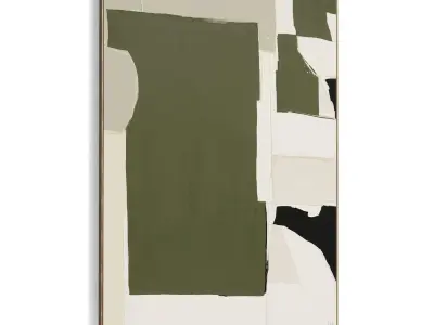 Plaster Two Photo Frame 499 Low-poly 3D model