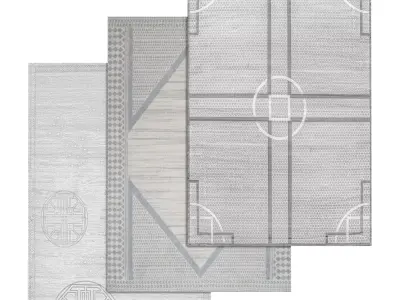 Rug Set 1413 3D model