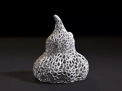 Ghost halloween Voronoi 3D print model