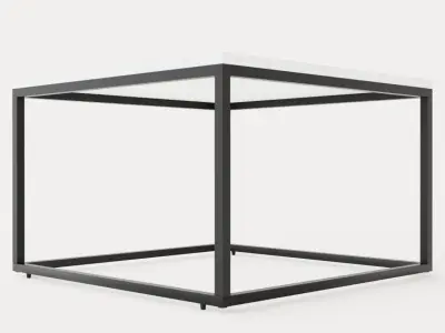 Carrie Coffee Table 70 Cm Marble Low-poly 3D model