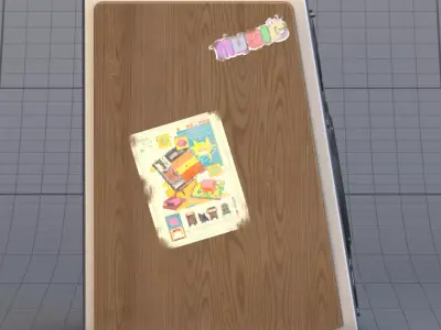 Wooden speaker 3D model