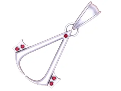 Hip Hop Anime Pendant Necklace 3D print model