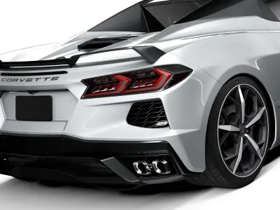 Chevrolet Corvette C8 Stingray Convertible 2020 3D model