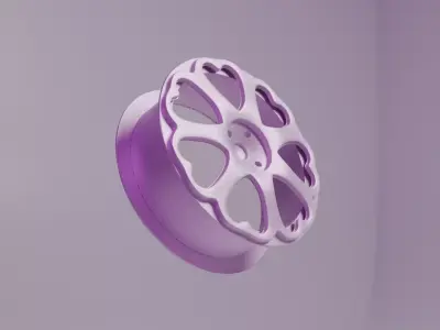 Heart Shaped Rim 3D model
