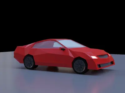lowpolly car 3D model