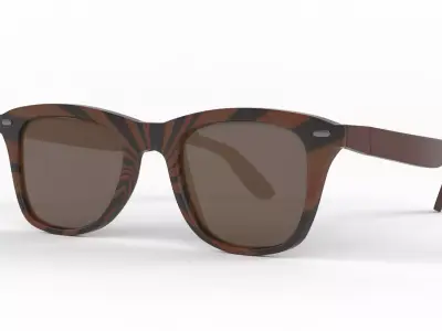 Classic Polarized Sunglasses 3D model