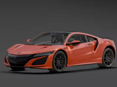 Honda - NSX  Low-poly 3D model