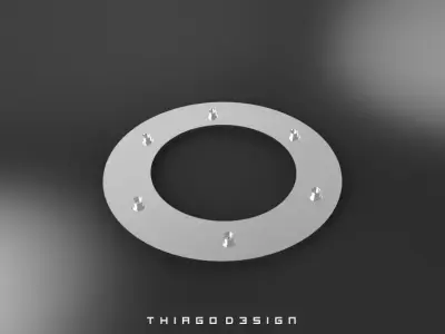 Defletor de Escapamento  Low-poly 3D model