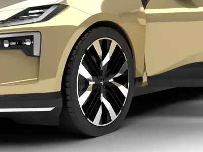 Polestar 4 2024 HQ 3d model  3D model buy