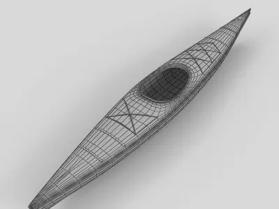Kayak canoe 3D model