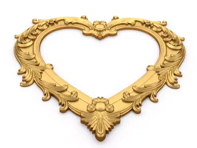 carved frame mirror cnc and 3d printing05 3D print model