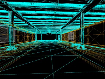 Pakhtakor Metro Station Uzbekistan 3D Model for Unreal Engine 5 3D model