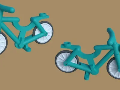 lego bicycle Free 3D model