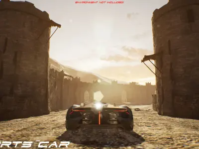 Sportscar VOL 2 Low-poly 3D model