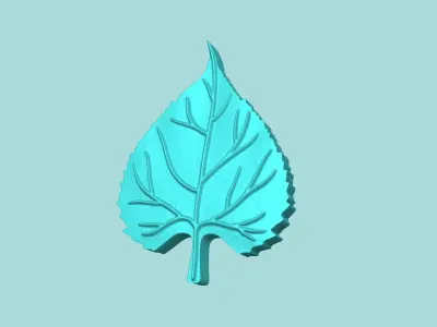 Sunflower Leaf 03 - Silicone Mold Maker - Template 3D print model
