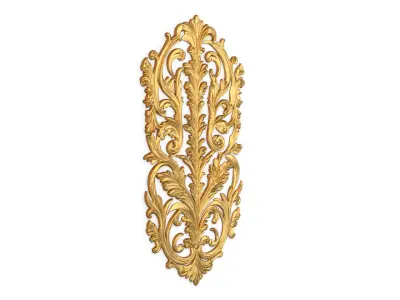 Classic decor ornament carved 42 3D model