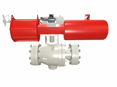 On Off Valve Low-poly 3D model