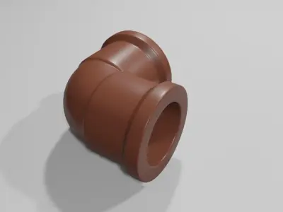 Pipe 90 Degree PVC -  Cotovelo Cano PVC 3D model
