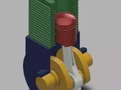 Two Stroke Engine 3D model
